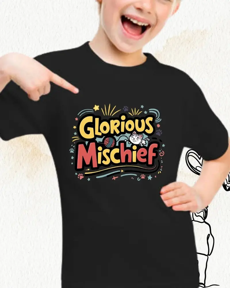 Glorious Mischief Kid Cotton T-Shirt 4