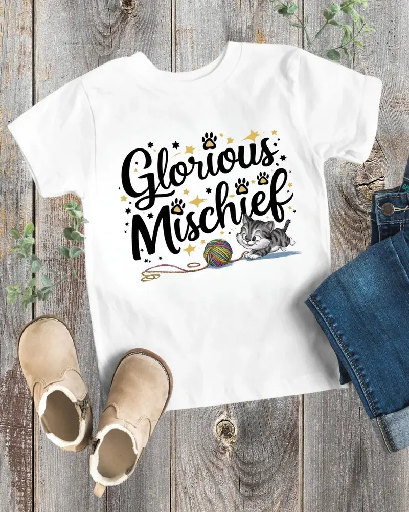 Glorious Mischief Toddler Cotton T-Shirt 1