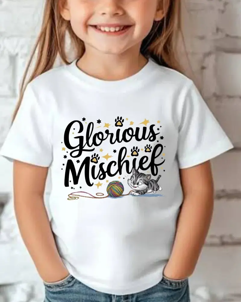 Glorious Mischief Toddler Cotton T-Shirt 3