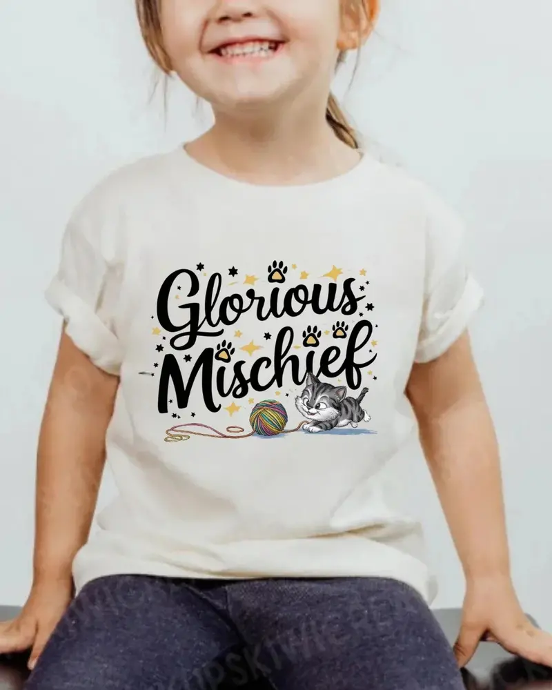 Glorious Mischief Toddler Cotton T-Shirt 5