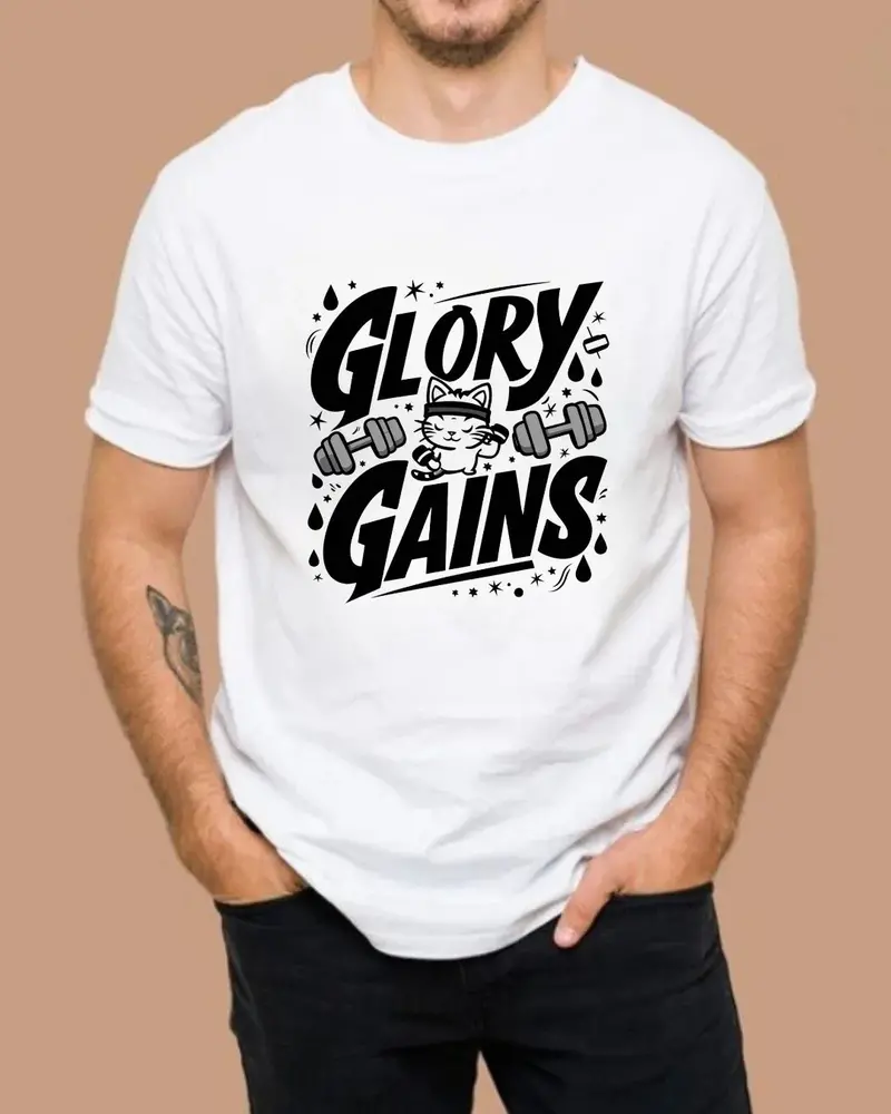 Glory Gain Gym Cotton T-Shirt 4