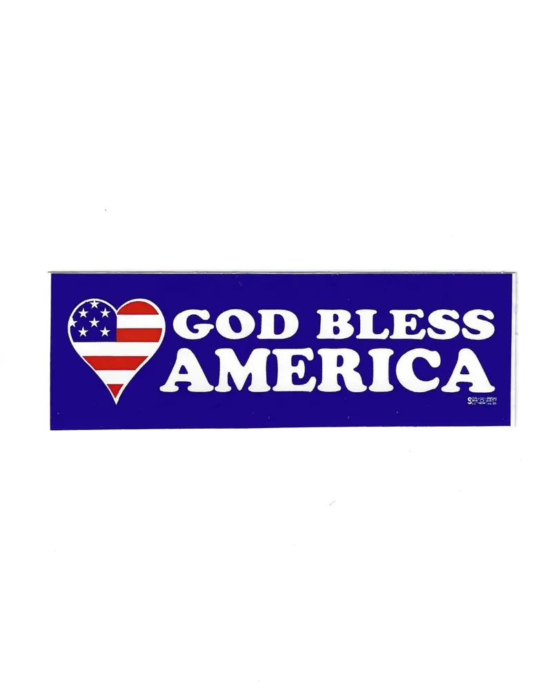 God Bless America Hard Hat Sticker #M-26 1