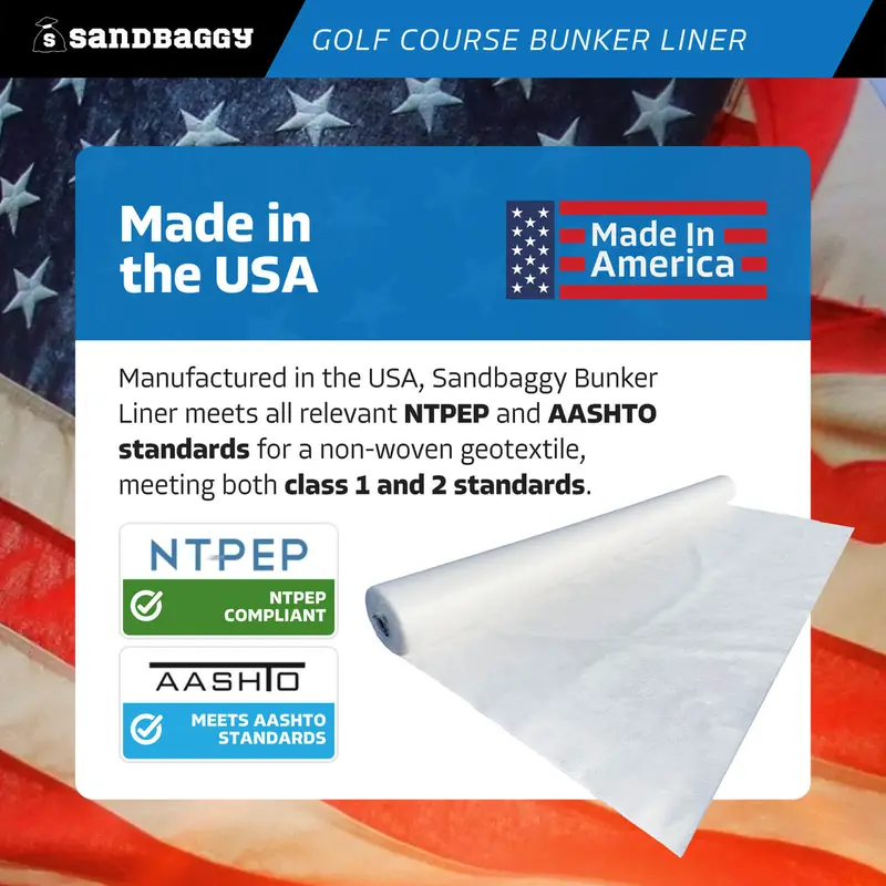 Golf Course Bunker Liner - White (Made In The Usa) 6