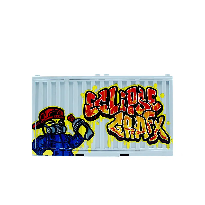 Graffiti Container - Sket White Skull/Eclipsegrafx Graffiti (Double Sided) 10