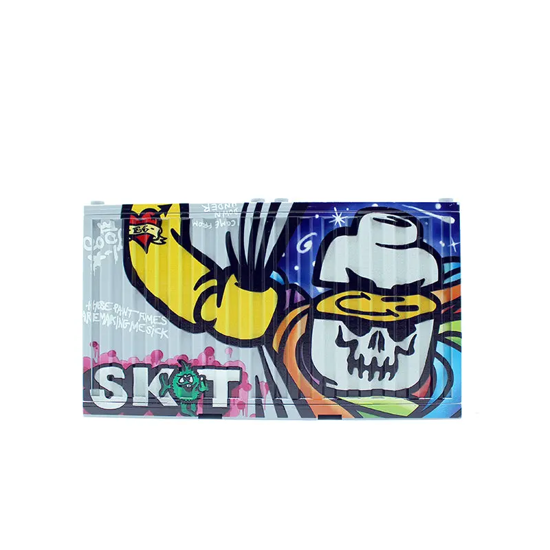Graffiti Container - Sket White Skull/Eclipsegrafx Graffiti (Double Sided) 2