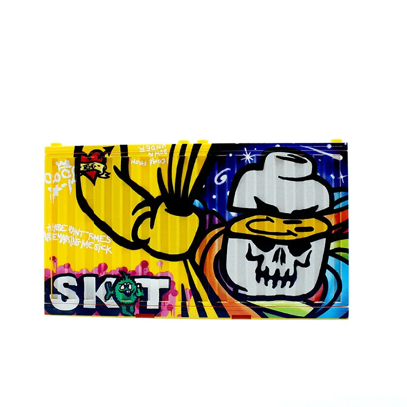 Graffiti Container - Sket White Skull/Eclipsegrafx Graffiti (Double Sided) 3