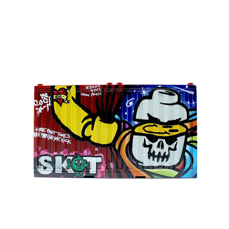 Graffiti Container - Sket White Skull/Eclipsegrafx Graffiti (Double Sided) 4