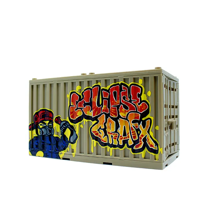 Graffiti Container - Sket White Skull/Eclipsegrafx Graffiti (Double Sided) 6