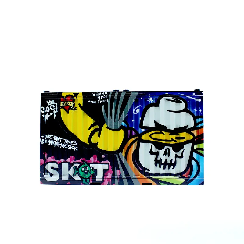 Graffiti Container - Sket White Skull/Eclipsegrafx Graffiti (Double Sided) 6