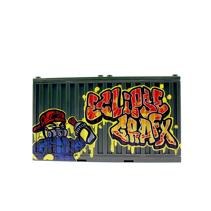 Graffiti Container - Sket White Skull/Eclipsegrafx Graffiti (Double Sided) 7