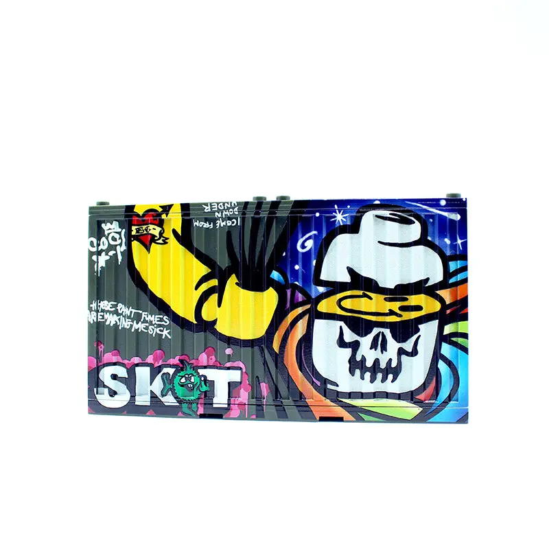 Graffiti Container - Sket White Skull/Eclipsegrafx Graffiti (Double Sided) 7