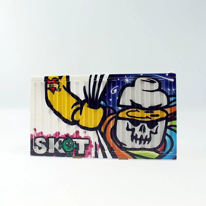 Graffiti Container - Sket White Skull/Eclipsegrafx Graffiti (Double Sided) 8