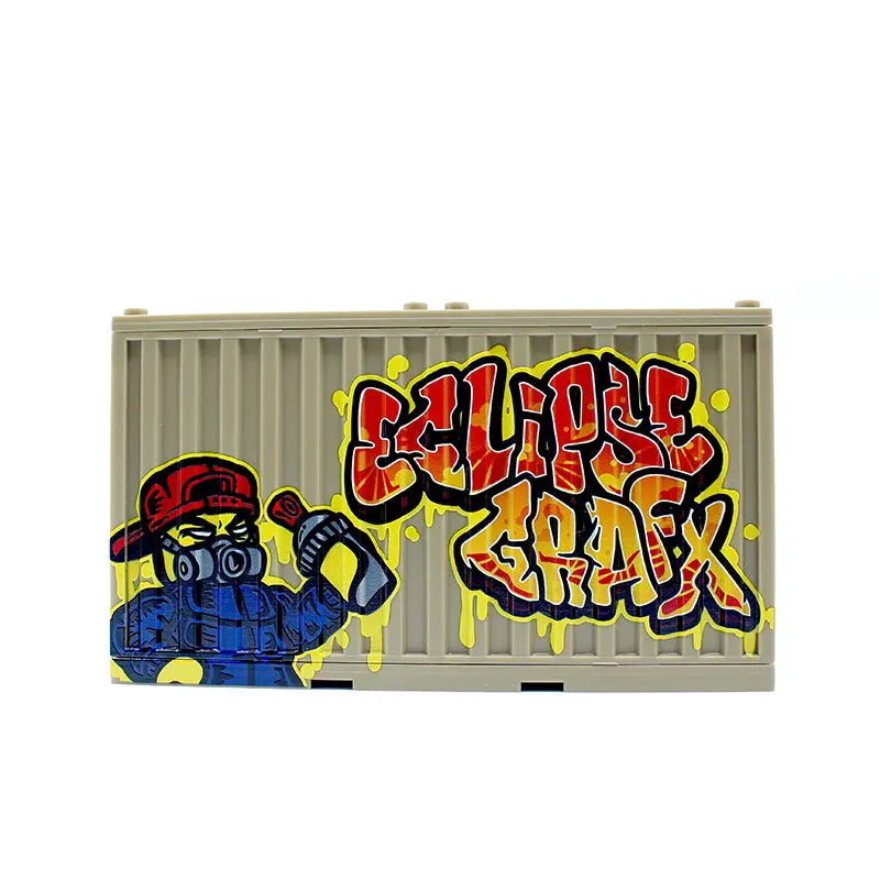 Graffiti Container - Sket White Skull/Eclipsegrafx Graffiti (Double Sided) 9