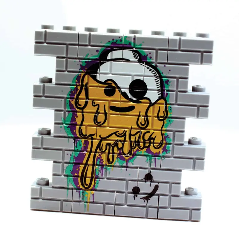 Graffiti Wall - Melting Smiley 1