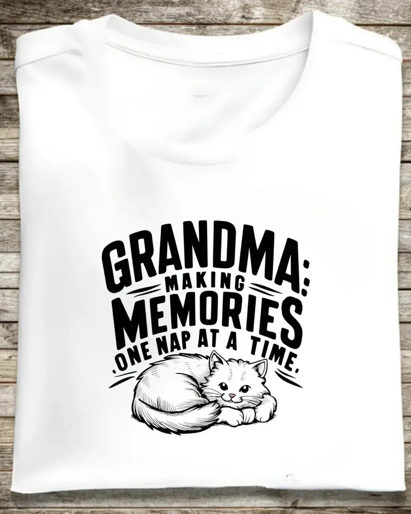 Grandma Having Memory One Nap A Time Cotton Tshirt 1