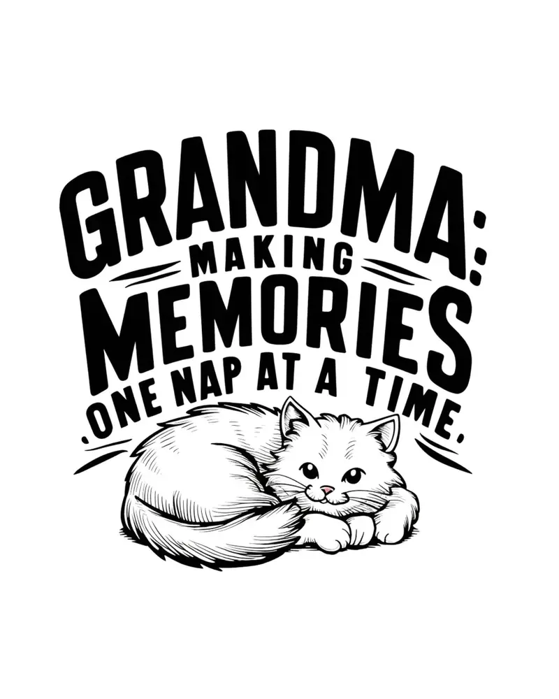 Grandma Having Memory One Nap A Time Cotton Tshirt 2