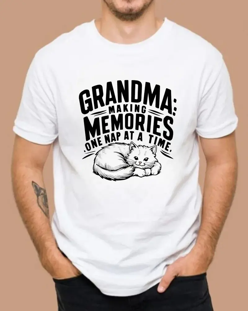 Grandma Having Memory One Nap A Time Cotton Tshirt 4