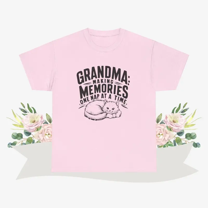 Grandma Having Memory One Nap A Time Cotton Tshirt 6