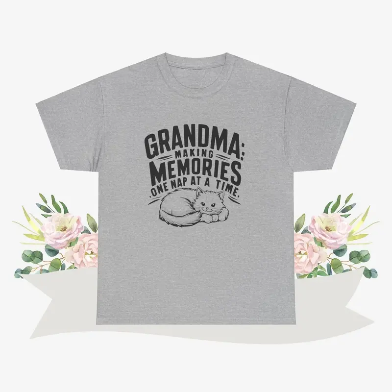 Grandma Having Memory One Nap A Time Cotton Tshirt 7