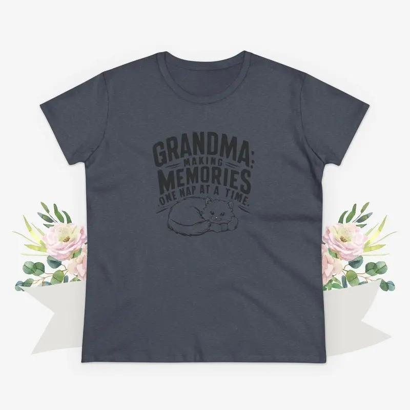 Grandpa Having Memory One Nap A Time Women Cotton Tshirt 14