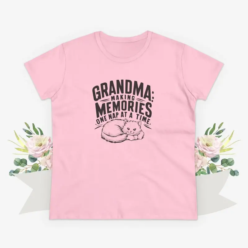 Grandpa Having Memory One Nap A Time Women Cotton Tshirt 8