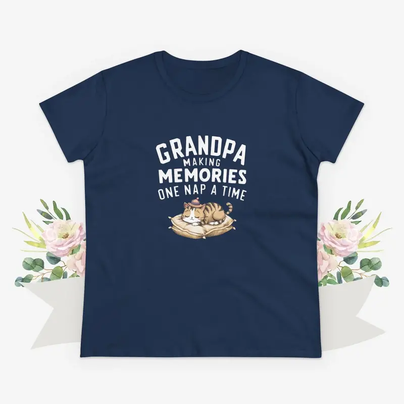 Grandpa Having Memory Women Graphic Tshirts 10
