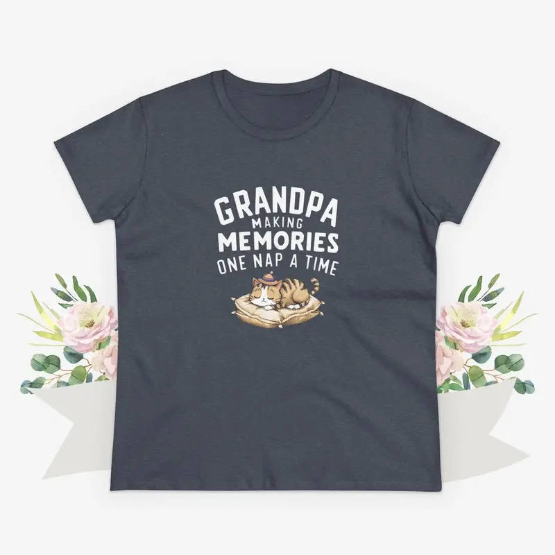 Grandpa Having Memory Women Graphic Tshirts 18