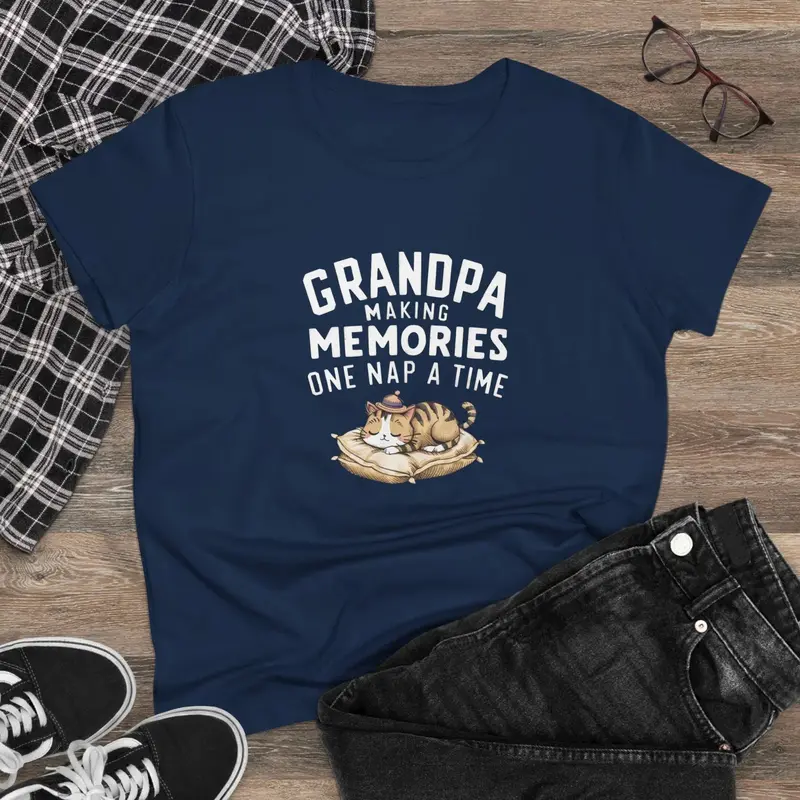 Grandpa Having Memory Women Graphic Tshirts 2