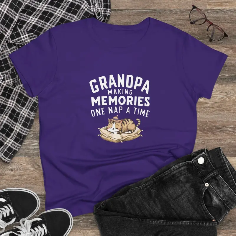 Grandpa Having Memory Women Graphic Tshirts 5