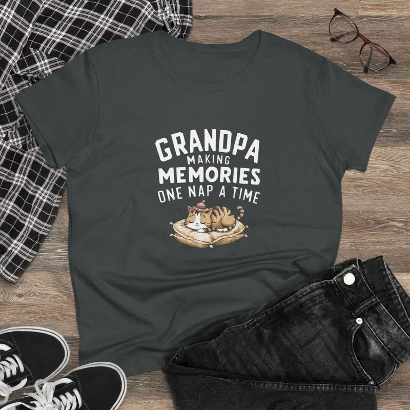 Grandpa Having Memory Women Graphic Tshirts 5