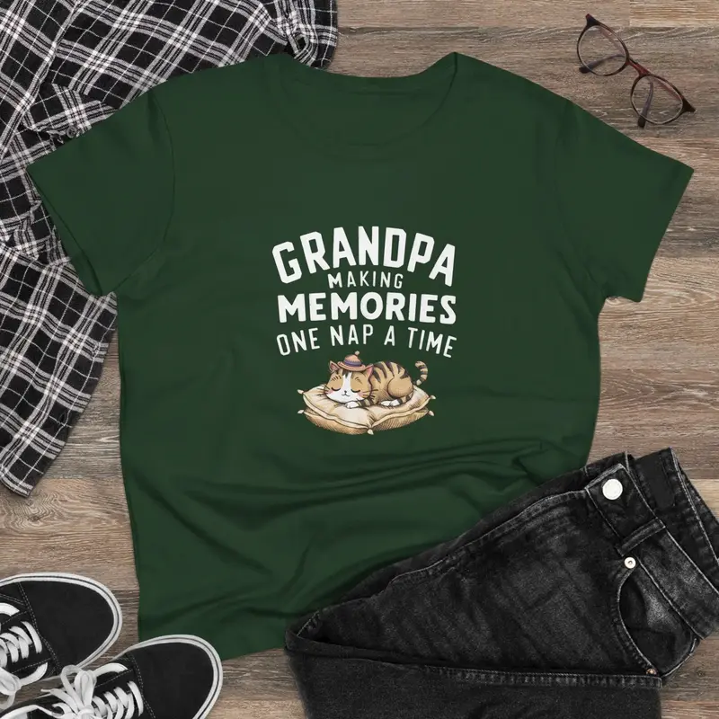 Grandpa Having Memory Women Graphic Tshirts 6