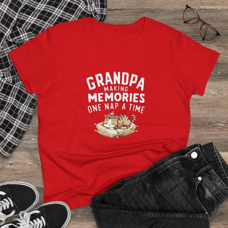 Grandpa Having Memory Women Graphic Tshirts 7