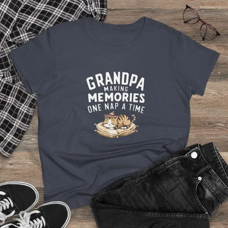 Grandpa Having Memory Women Graphic Tshirts 7