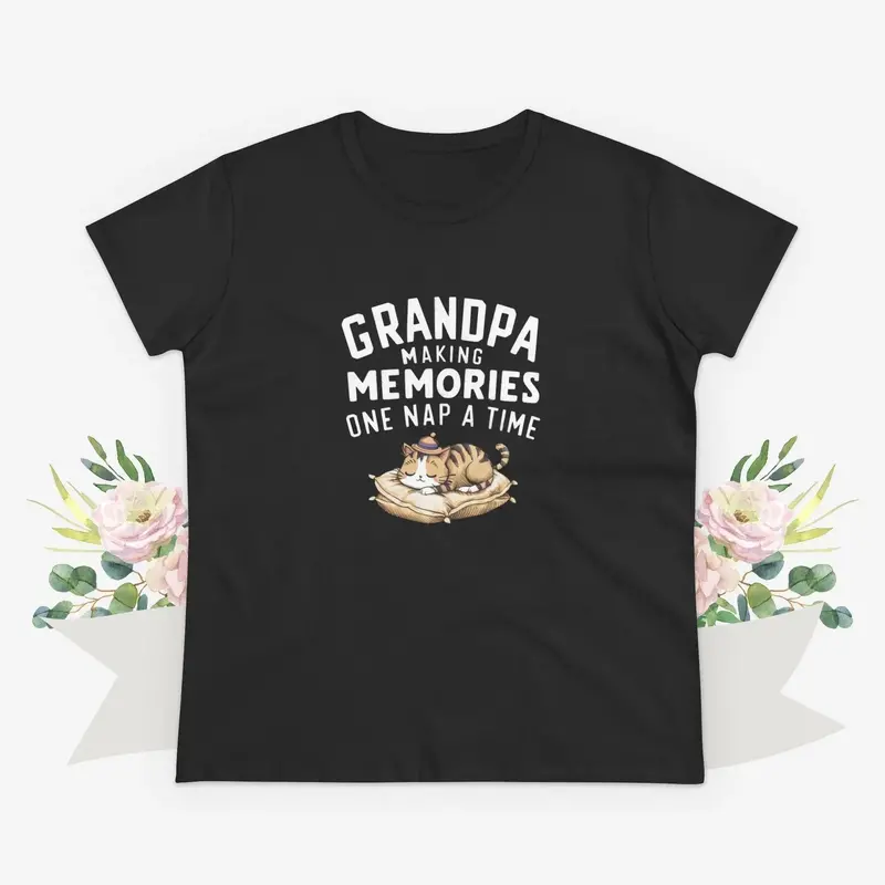 Grandpa Having Memory Women Graphic Tshirts 8