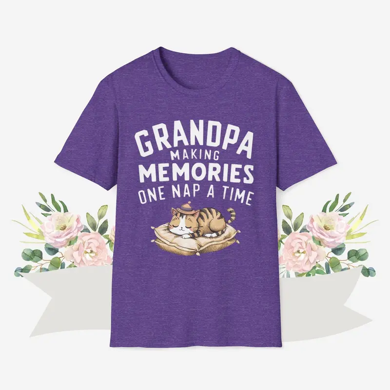 Grandpa Making Memory Cotton Men T-Shirt 11