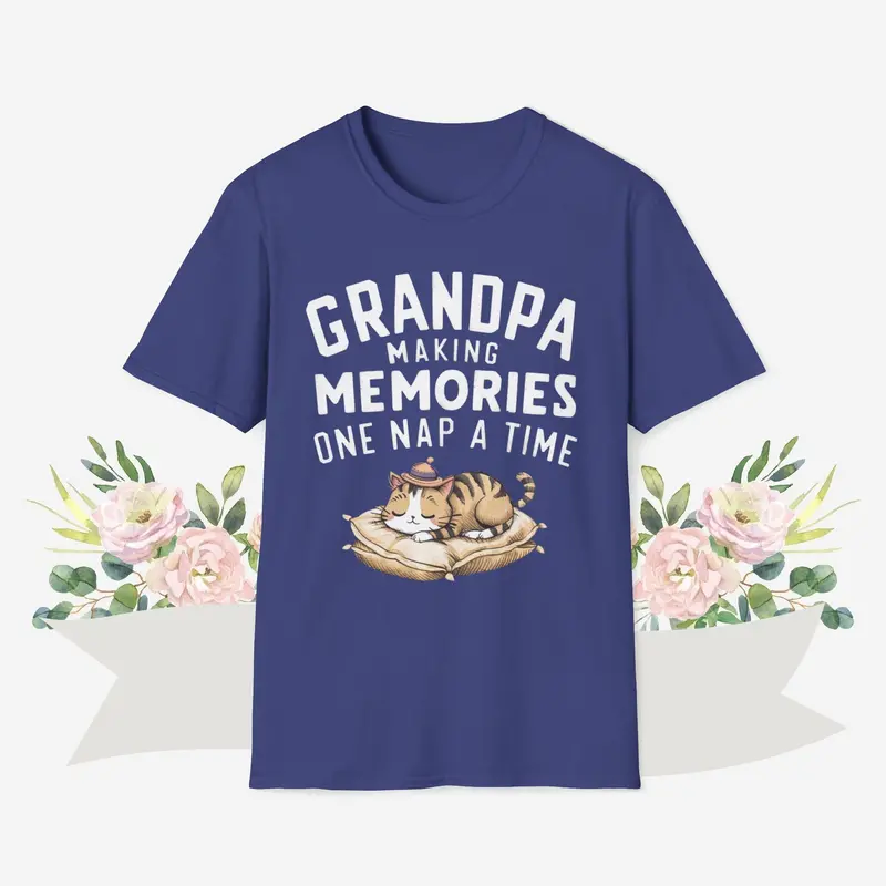 Grandpa Making Memory Cotton Men T-Shirt 15