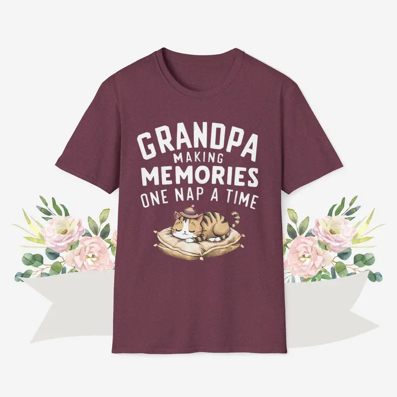 Grandpa Making Memory Cotton Men T-Shirt 18