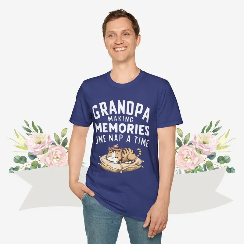 Grandpa Making Memory Cotton Men T-Shirt 21