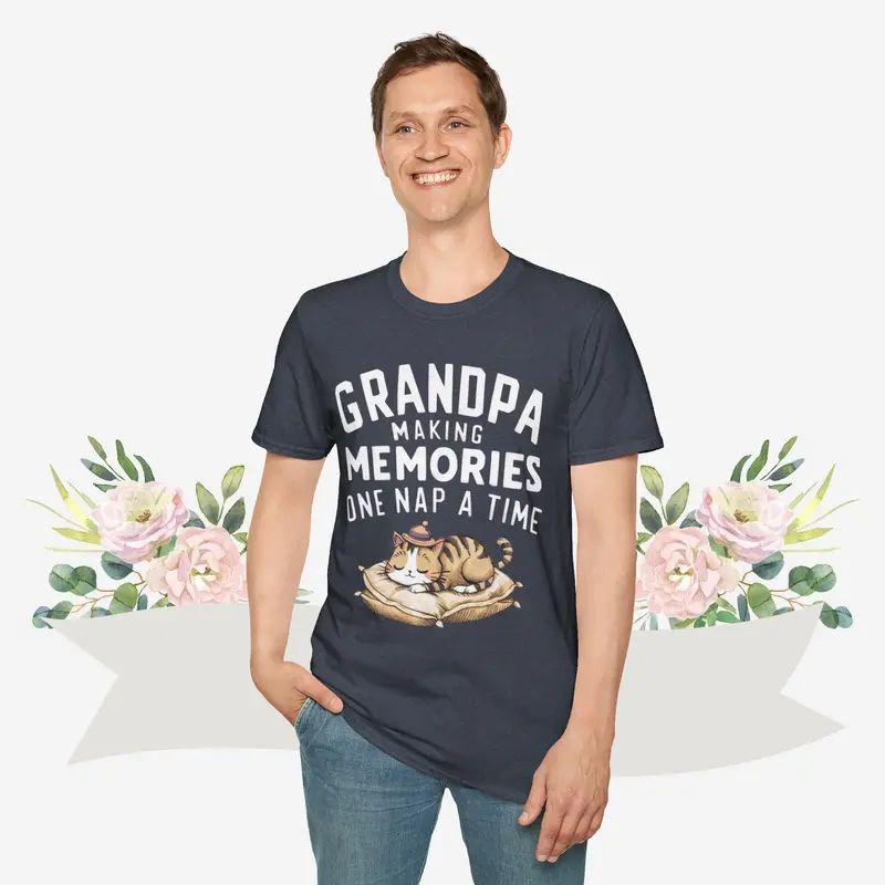 Grandpa Making Memory Cotton Men T-Shirt 23