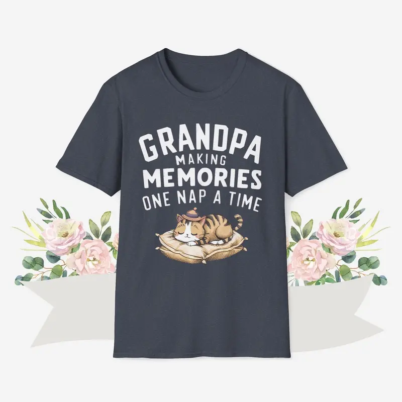 Grandpa Making Memory Cotton Men T-Shirt 9