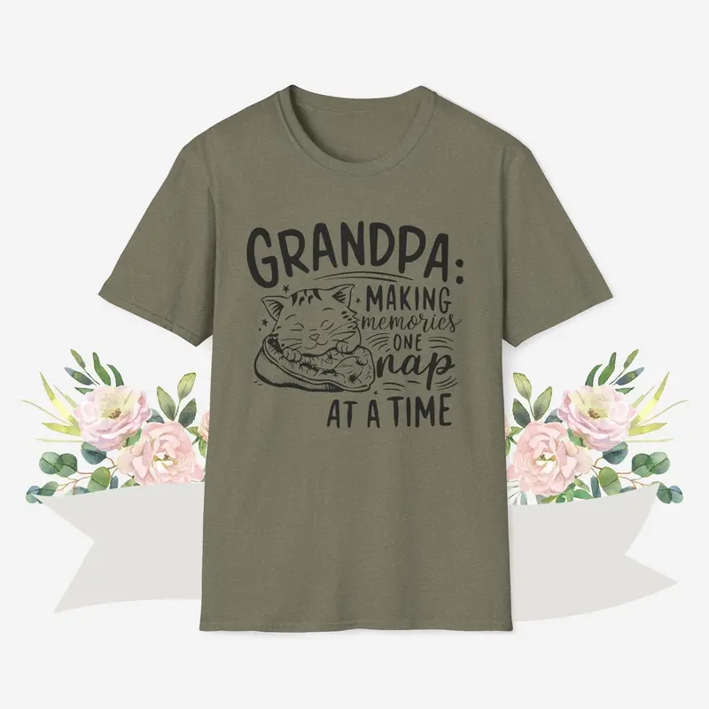 Grandpa Making Memory Cotton Men Tee 10