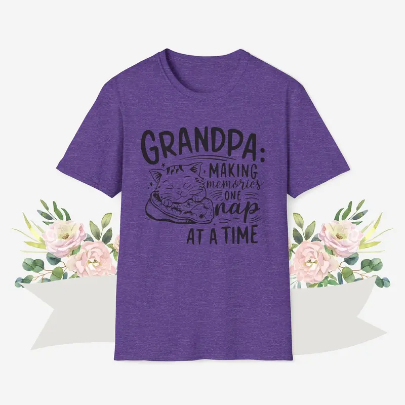 Grandpa Making Memory Cotton Men Tee 11