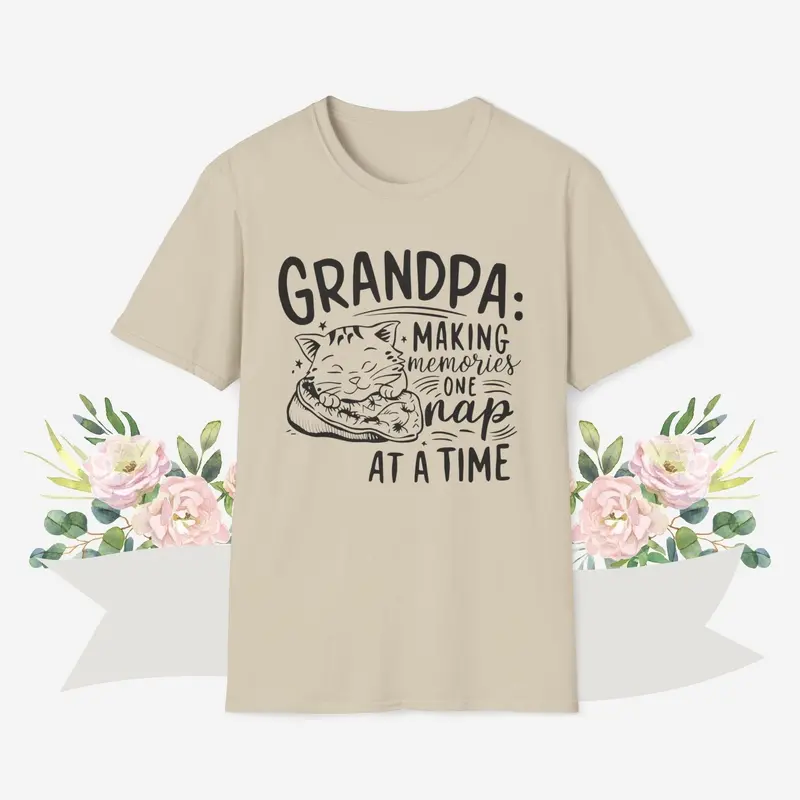 Grandpa Making Memory Cotton Men Tee 12