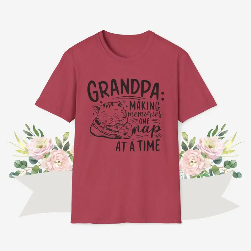 Grandpa Making Memory Cotton Men Tee 13