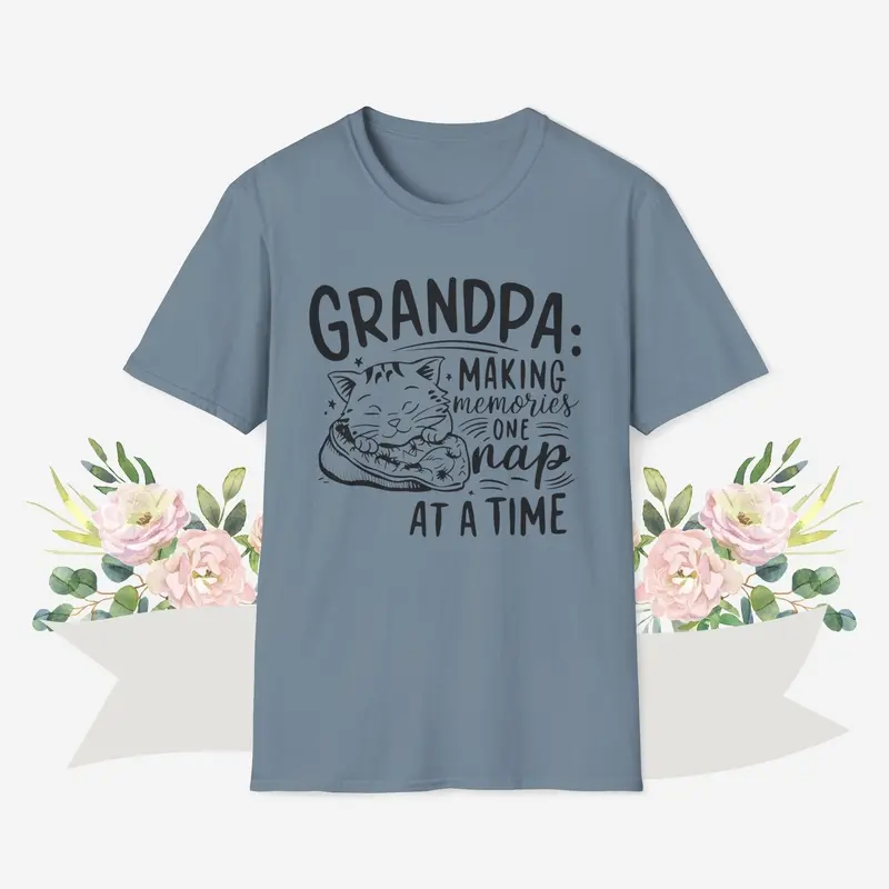 Grandpa Making Memory Cotton Men Tee 14