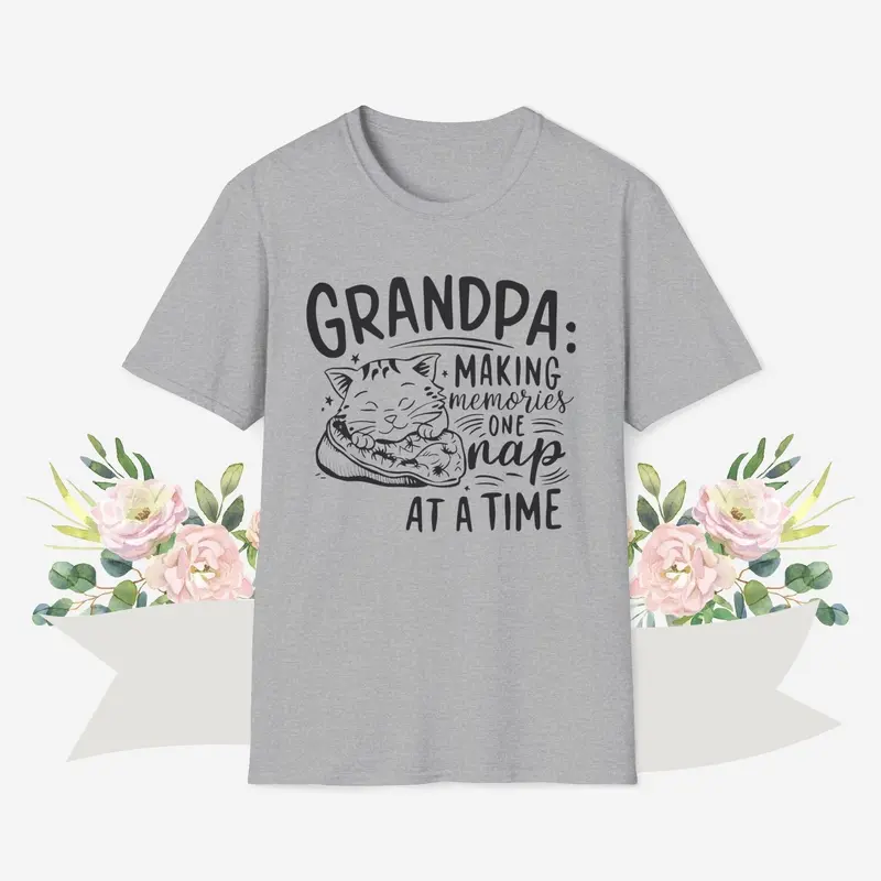 Grandpa Making Memory Cotton Men Tee 14