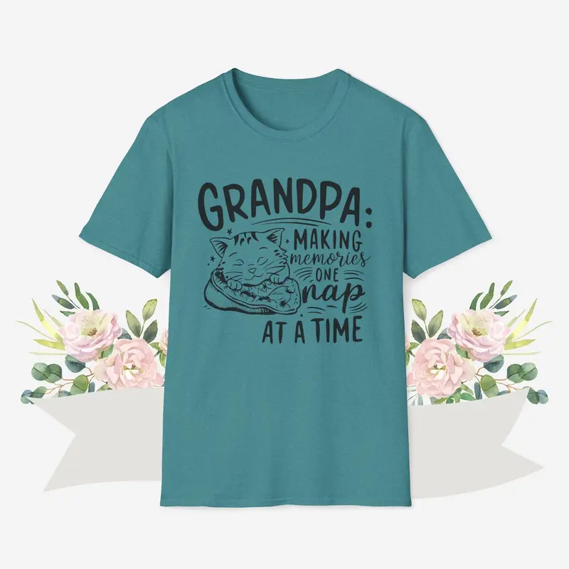 Grandpa Making Memory Cotton Men Tee 15