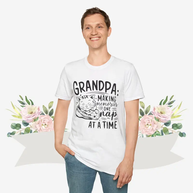 Grandpa Making Memory Cotton Men Tee 17