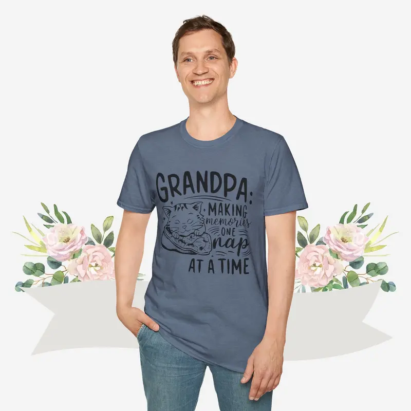 Grandpa Making Memory Cotton Men Tee 19