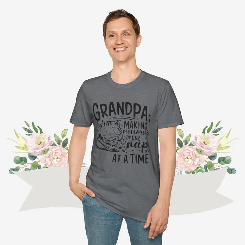 Grandpa Making Memory Cotton Men Tee 23